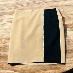 Ann Taylor Women’s Tan Color Block Pencil Skirt Size 12P.